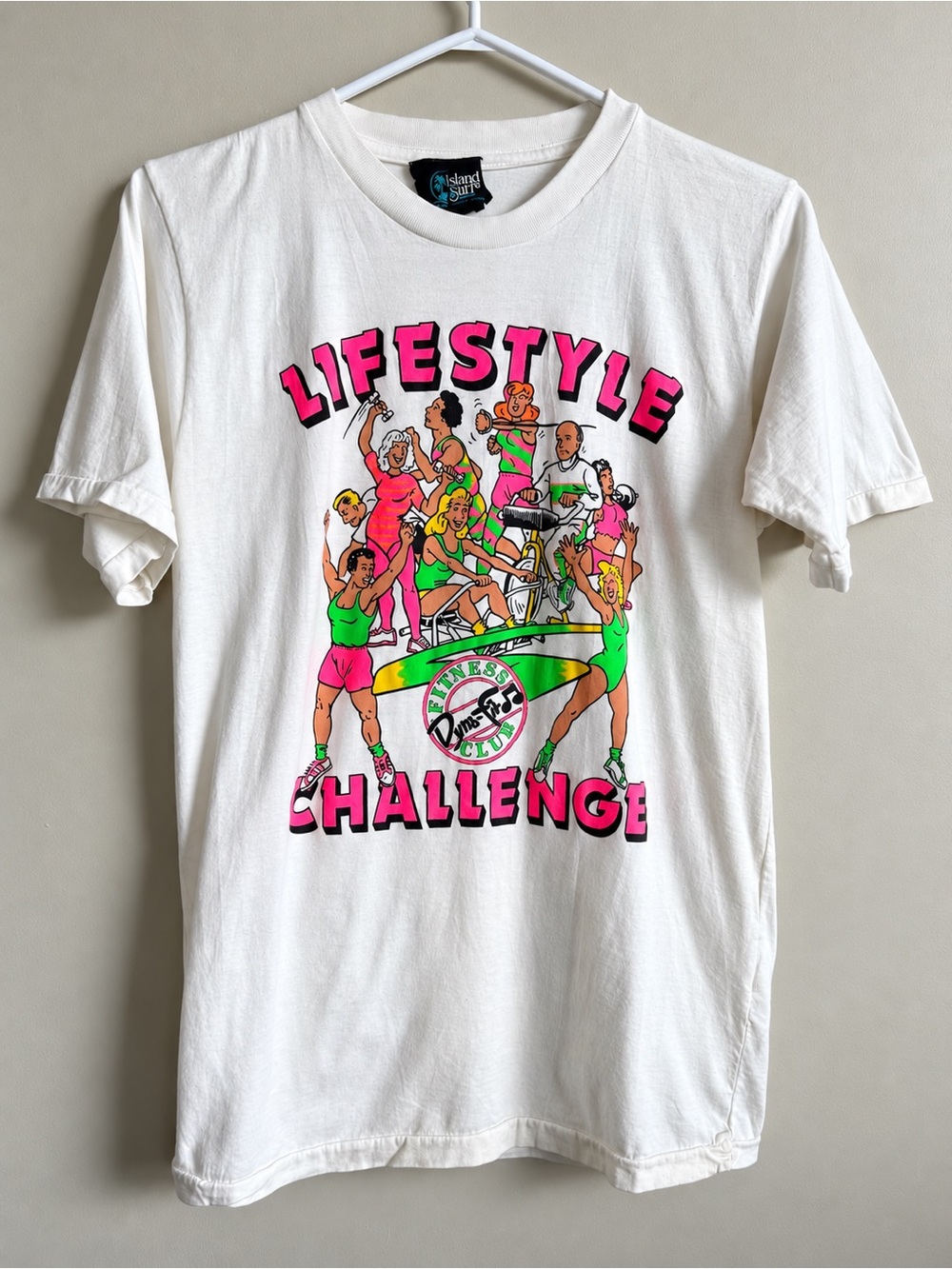 Vintage Island Sun Lifestyle Challenge Fitness Club Graphic T-Shirt Kelowna BC